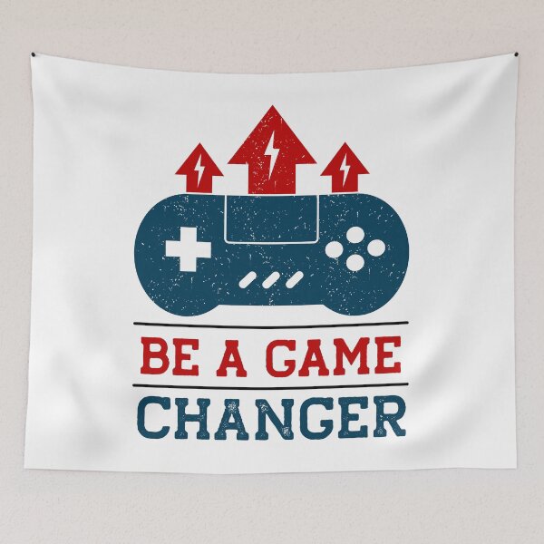 Item preview, Be a Game Changer // Gamer Quote designed and sold by SLAG-Creative.