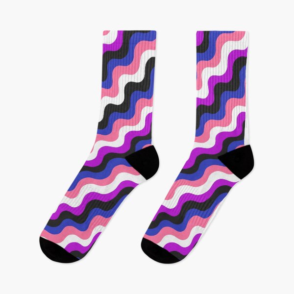 Item preview, Genderfluid Flag Wave Pattern designed and sold by Tibby Caps.