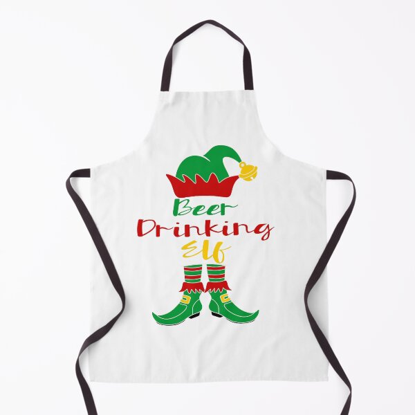 Item preview, Beer Drinking Elf designed and sold by Christmas-Tees.