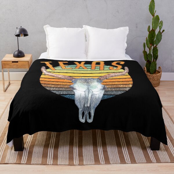 Item preview, Texas Longhorn Vintage Retro Sunset Design designed and sold by Rhu Creations.