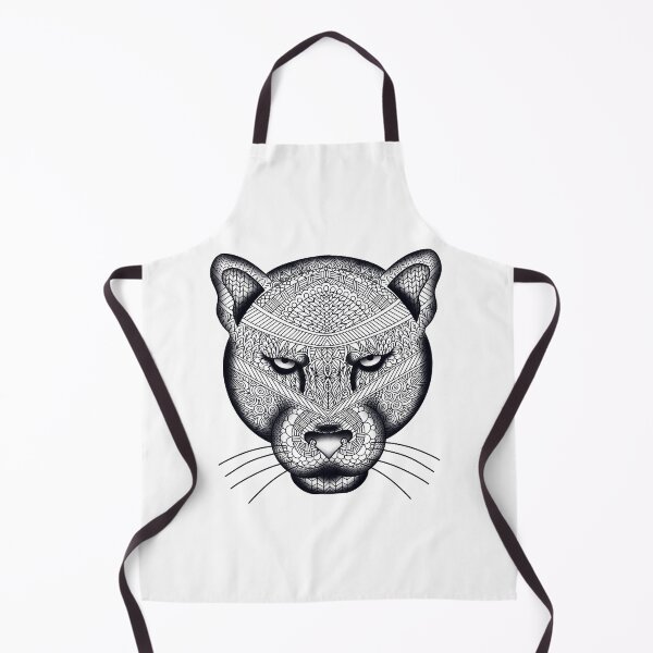 Item preview, Panther Design Black And White Doodle designed and sold by missmann.