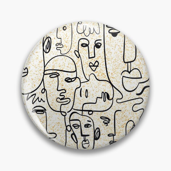 Item preview, Abstract Face Line Art Facial Expressions designed and sold by LashCreations.