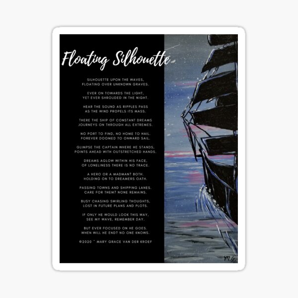Floating Silhouette Sticker