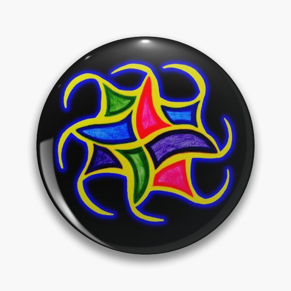 Item preview, bright eight-sided abstract doodle  designed and sold by DKVanOss.