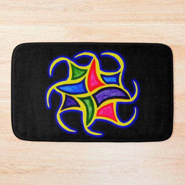 Item preview, bright eight-sided abstract doodle  designed and sold by DKVanOss.