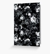 Roses Black and White Greeting Card