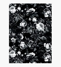 Lámina fotográfica Rosas en blanco y negro