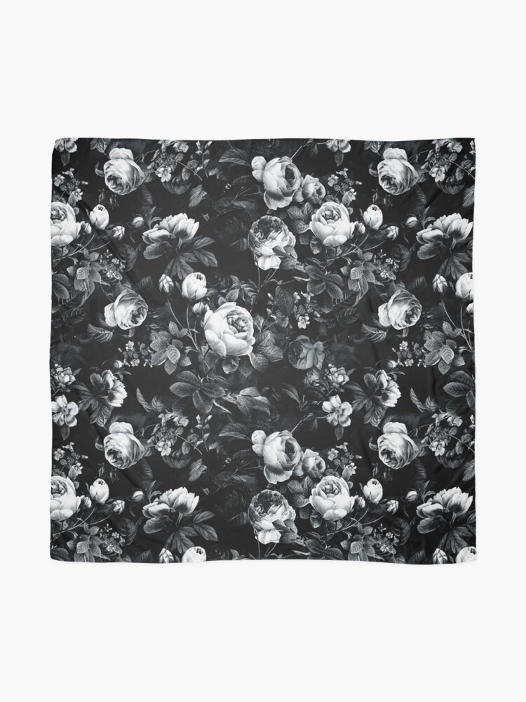 Alternate view of Roses Black and White Scarf