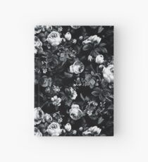 Cuaderno de tapa dura Rosas en blanco y negro