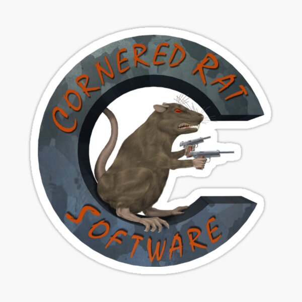 Cornered Rat Software Sticker