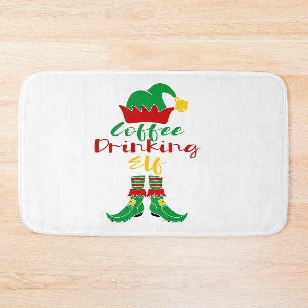 Item preview, Coffee Drinking Elf designed and sold by Christmas-Tees.