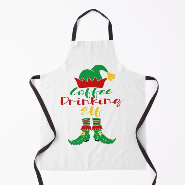 Item preview, Coffee Drinking Elf designed and sold by Christmas-Tees.
