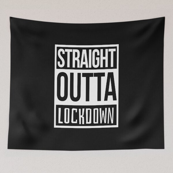 Item preview, STRAIGHT OUTTA LOCKDOWN White designed and sold by HumanwreckageRB.