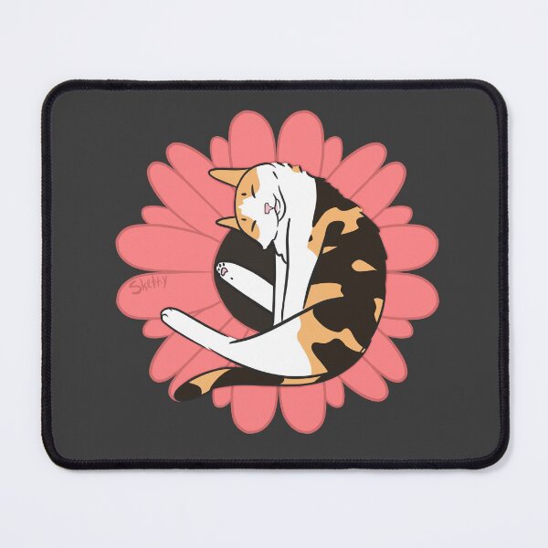 Item preview, Pink Daisy Calico Cat designed and sold by jastinamor.
