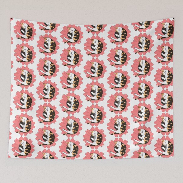 Item preview, Pink Daisy Calico Cat designed and sold by jastinamor.