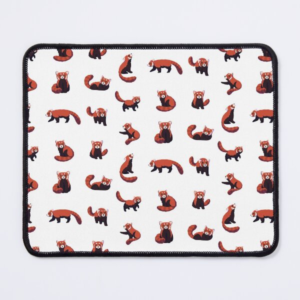 Vista previa del artículo con la obra «Patrón de panda rojo», diseñado y vendido por jastinamor.