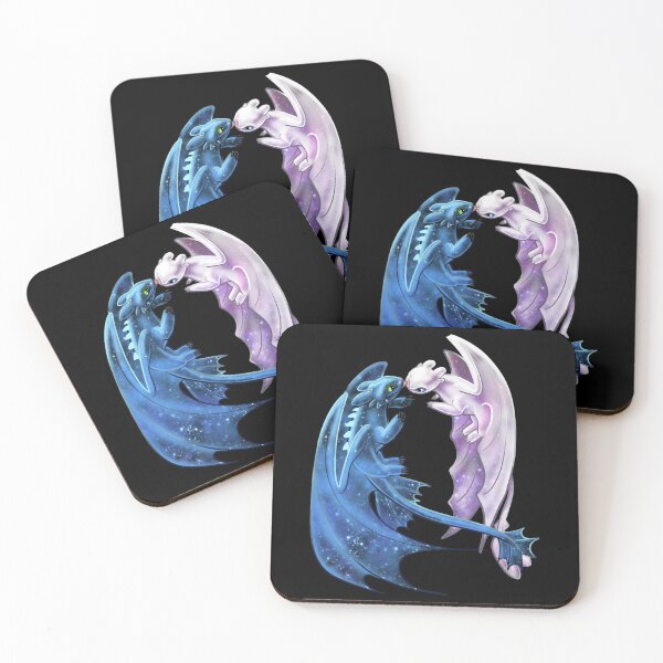 Item preview, Dragon Heart - Starry Dragons - Toothless and Light Fury designed and sold by LinaSchmitz.