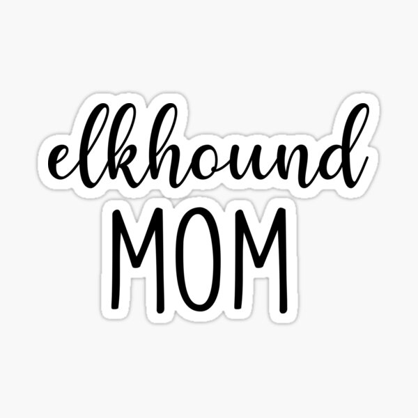 Heart Norwegian Elkhound Dog Decal Sticker Choose Pattern Size #1490