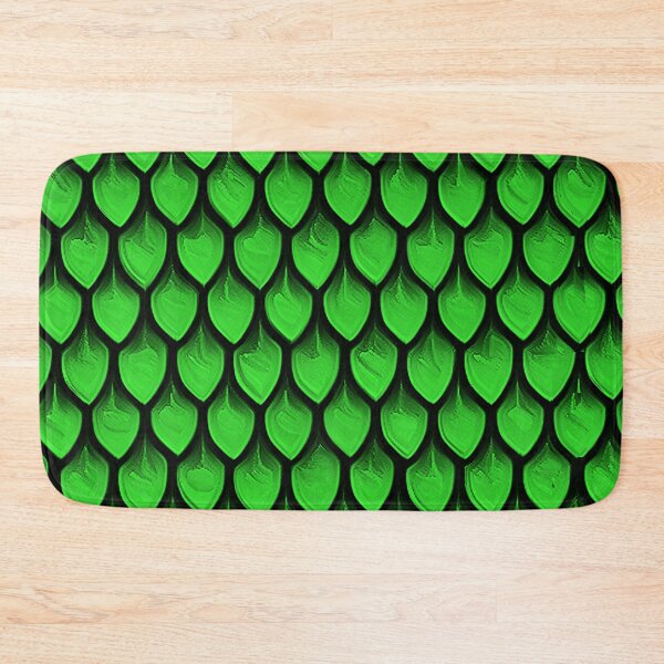 Item preview, Bright Green Textural  Dragon Scales designed and sold by ozcushionstoo.