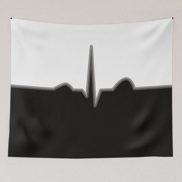 Item preview, Normal Sinus Rhythm - Black and Gray designed and sold by Artsy-Chemist.