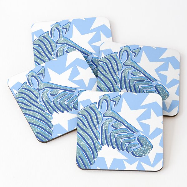 Item preview, glitter zebra - blue designed and sold by Julia Santos.