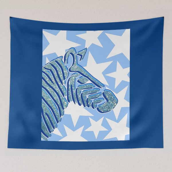 Item preview, glitter zebra - blue designed and sold by Julia Santos.
