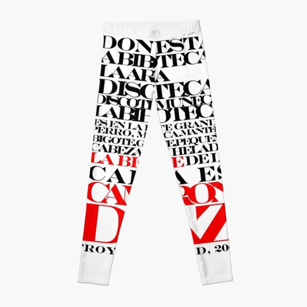 Spanish Rap Leggings Redbubble - id de canciones para roblox yo perreo sola