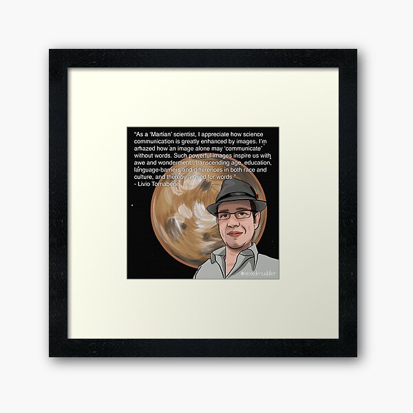 #SciComm100: Livio Tornabene Framed Art Print