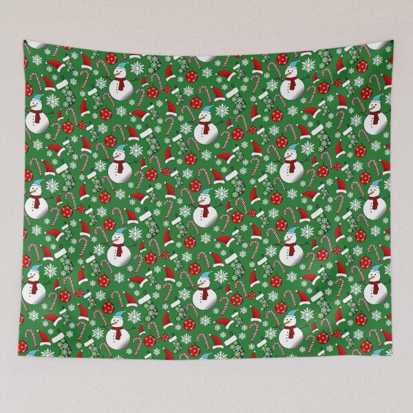 Item preview, Jolly Christmas-Green background designed and sold by Crazy-Jiraffe.