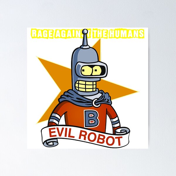 Item preview, Against the humans robot  designed and sold by GregorOlson.