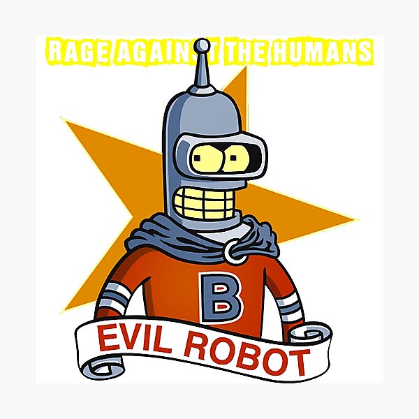 Item preview, Against the humans robot  designed and sold by GregorOlson.