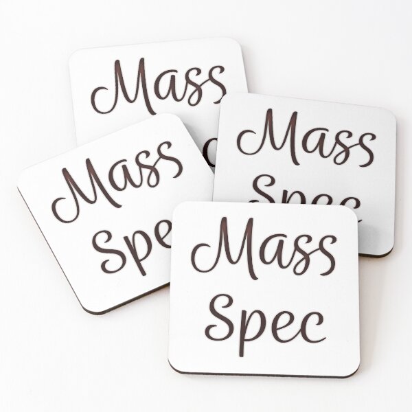 Item preview, Mass Spec - Red Cursive designed and sold by Artsy-Chemist.