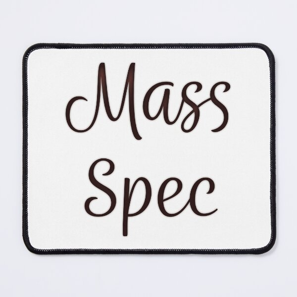 Item preview, Mass Spec - Red Cursive designed and sold by Artsy-Chemist.