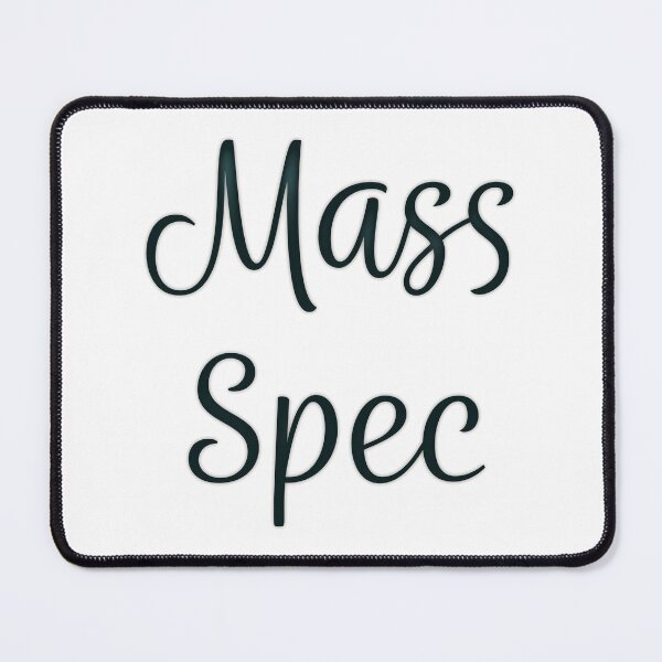 Item preview, Mass Spec - Cyan Cursive designed and sold by Artsy-Chemist.