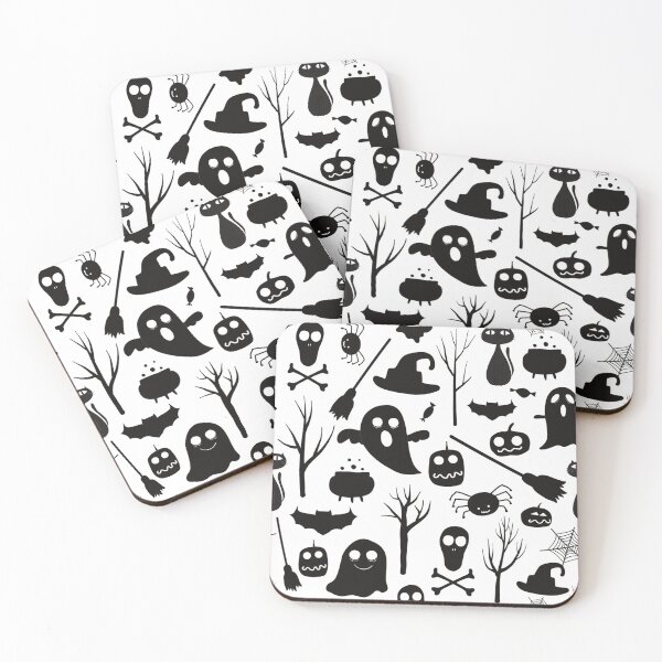 Item preview, Spooky Halloween Pattern | Black designed and sold by mareabello.