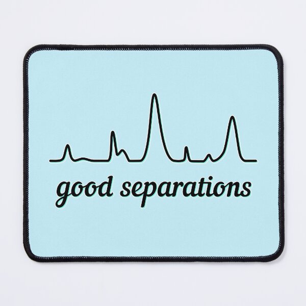 Item preview, Good Separations - Black and Teal, Light Background designed and sold by Artsy-Chemist.