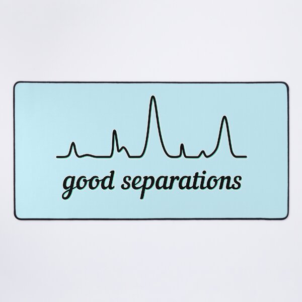 Item preview, Good Separations - Black and Teal, Light Background designed and sold by Artsy-Chemist.