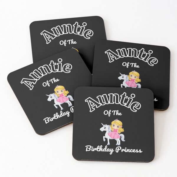 Item preview, Auntie of the birthday princess unicorn ,  birthday party designed and sold by Alan-NY.