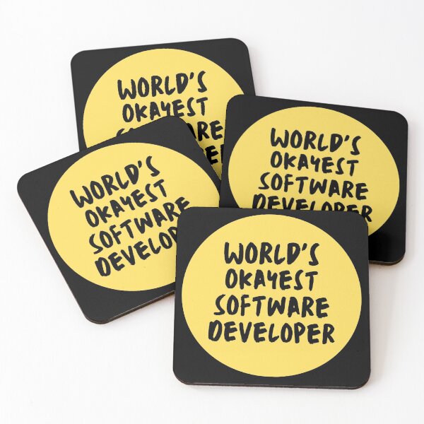 Item preview, Worlds Okayest Software Developer |Coding/Coder software engineer programmer geek coder STEM gift  designed and sold by brinikki.