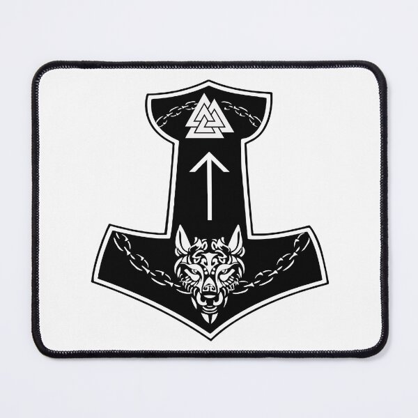 Item preview, Thor's Hammer Wolf Viking Symbol designed and sold by Astralia.