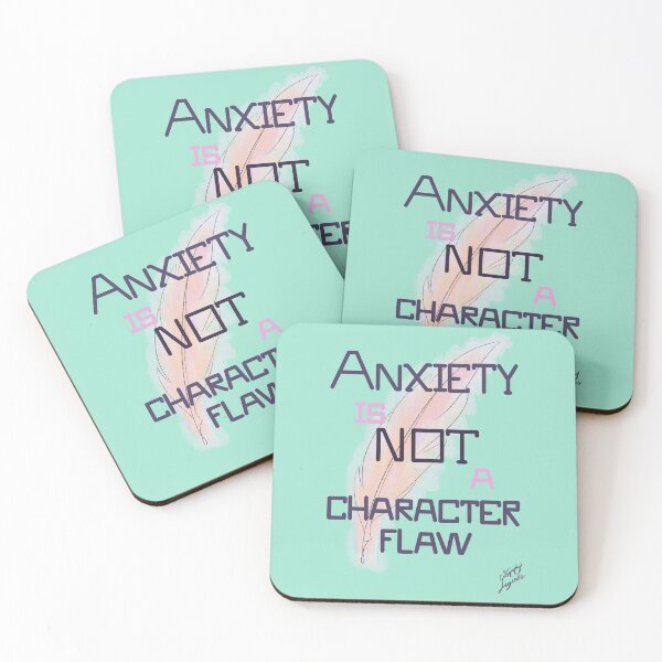 Item preview, Anxiety is Not a Character Flaw designed and sold by CalligraphyL.
