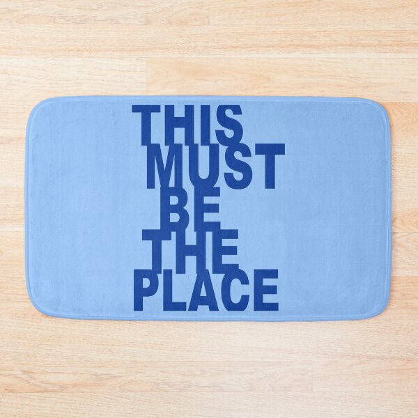 Item preview, MUST BE THE PLACE - blue designed and sold by Julia Santos.