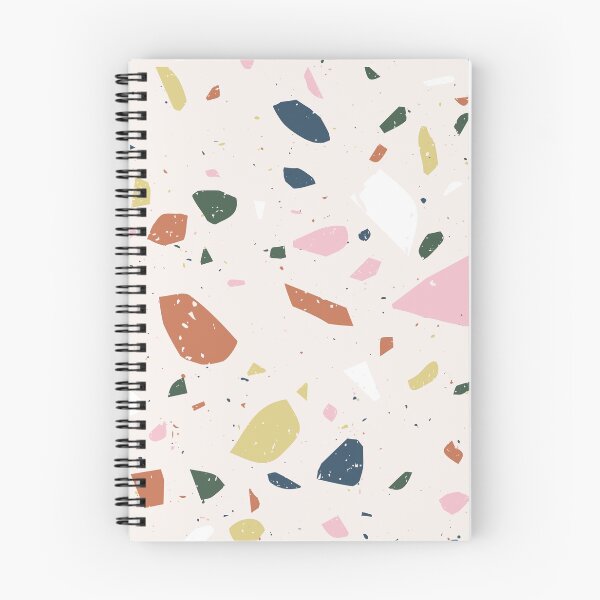 Item preview, Terrazzo Stone Pattern (Pink + Navy + Tan) designed and sold by NeptuneDesigns.