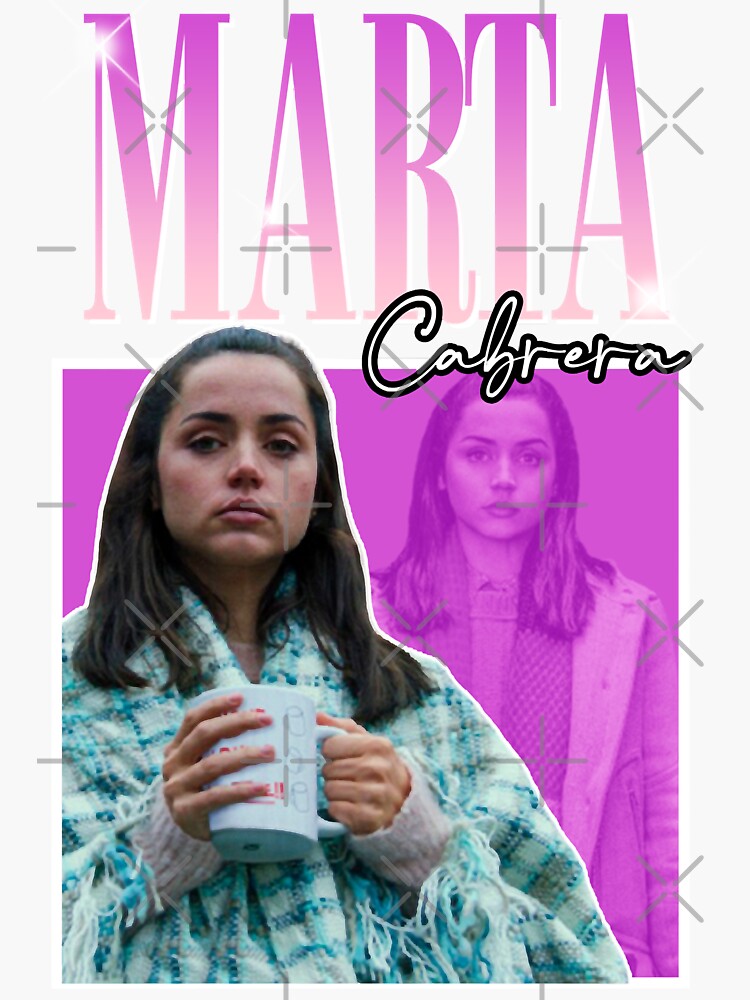 Pegatina «Vintage Marta Knives Out Ana De Armas Y2Kwith Knife Kitty