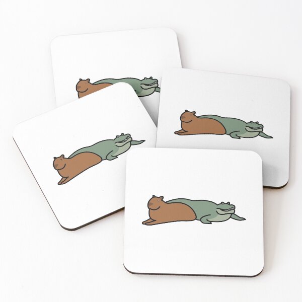 Item preview, Friends or Enemies (Capybara & Crocodile) designed and sold by adree.