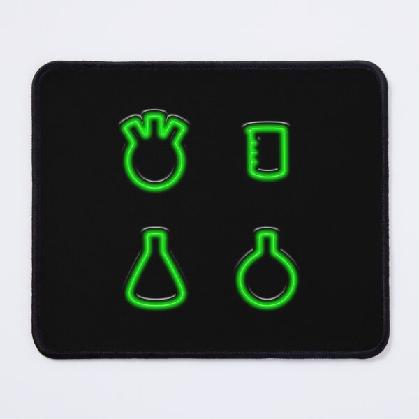 Item preview, Three Flasks and a Beaker - Neon Green designed and sold by Artsy-Chemist.