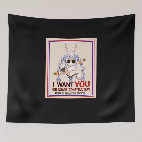 Item preview, Hololive Usada Pekora Recruitment Poster  designed and sold by AubreyJungen44.