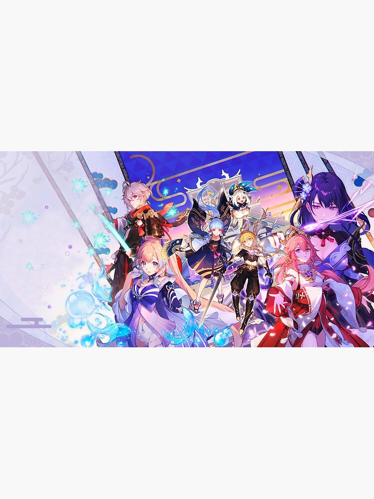 "Genshin impact inazuma team" Poster for Sale by maynard974b | Redbubble