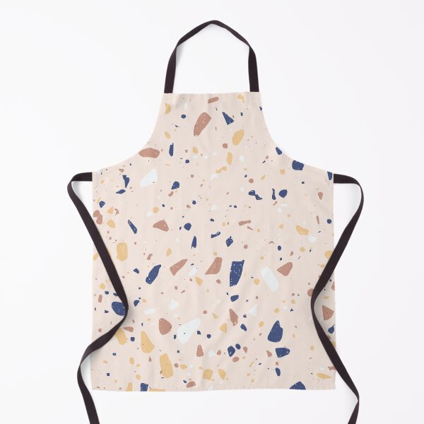 Item preview, Terrazzo Stone Pattern (Beige + Navy) designed and sold by NeptuneDesigns.