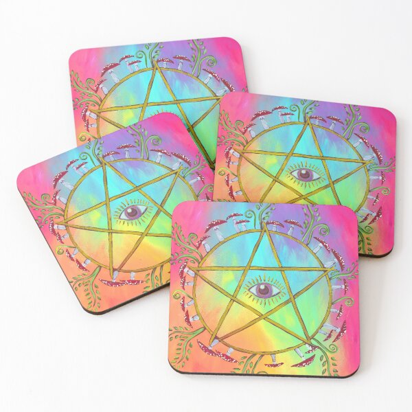 Item preview, Rainbow Eye Pentacle designed and sold by kirraadamsart.